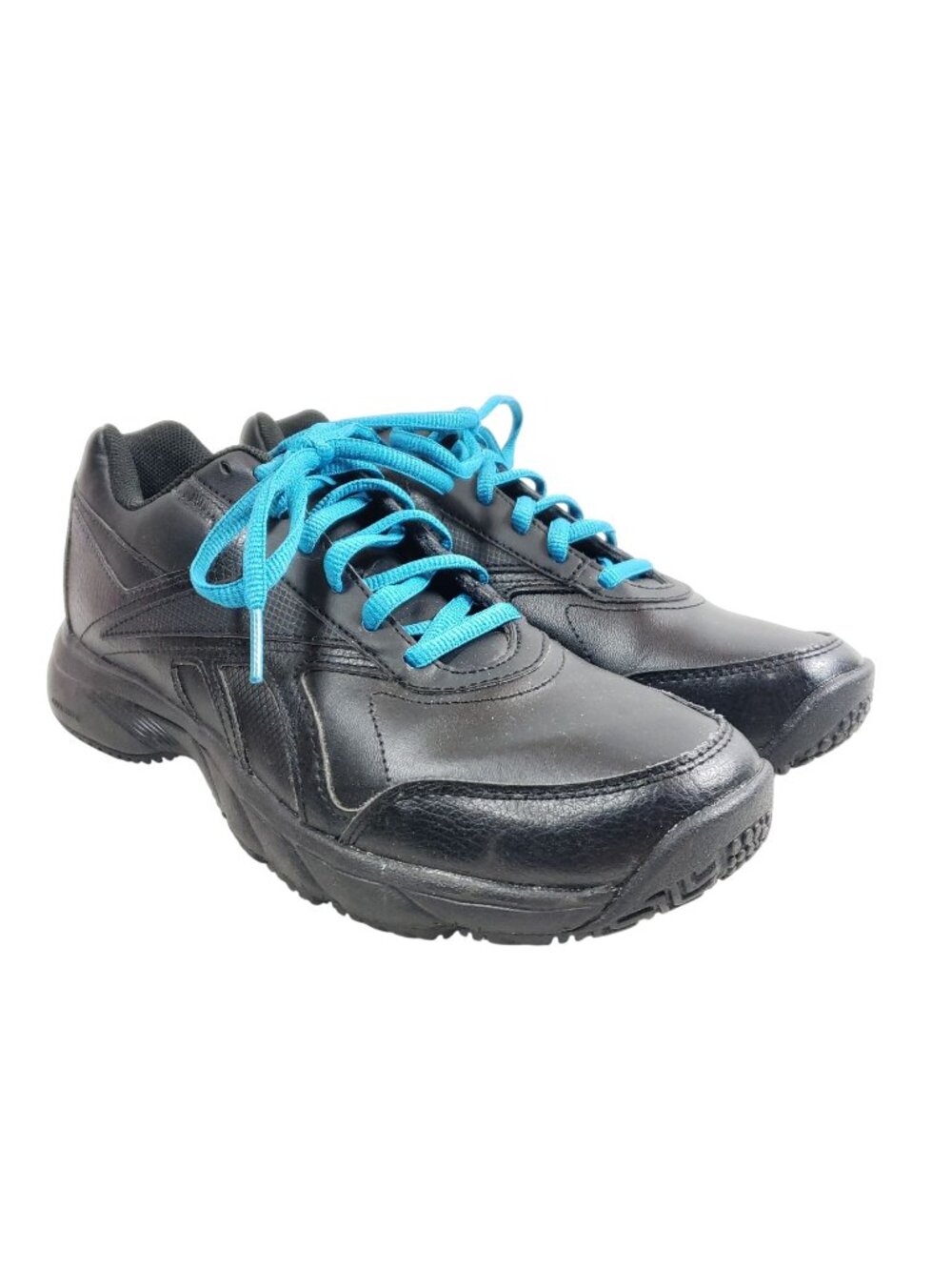 Reebok Womens Size 8 Ateron Black Walking Shoes Slip-Resistant Sole